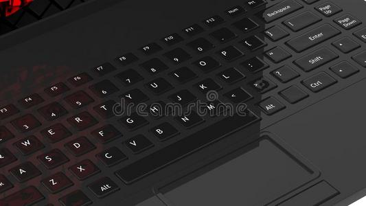 笔记本电脑黑色键盘