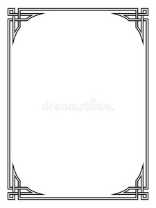 罗马式黑色装饰框照片