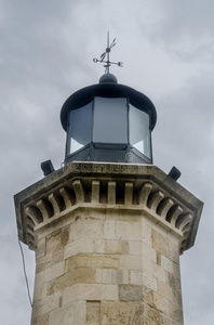 旧灯塔的细节被称为法鲁尔热那维兹genovese灯塔
