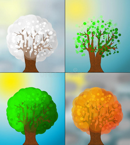 夏天和冬天差异图片