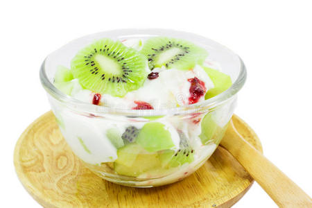 酸奶的猕猴桃图片
