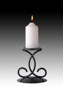 烛台上的蜡烛