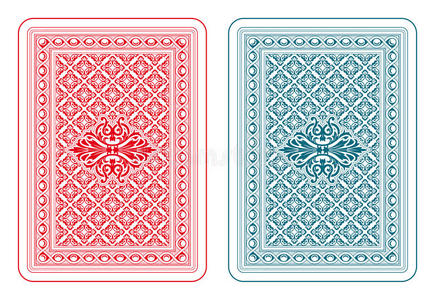 扑克牌背面三角洲照片