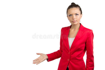 右手拿东西的女人照片