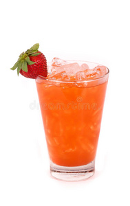 一杯草莓汁