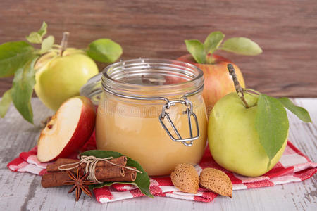 肉桂苹果酱图片