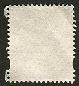 邮票的反面。