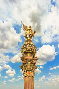 巴塞罗那的科隆雕像