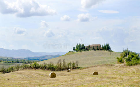 典型的意大利托斯卡纳景观