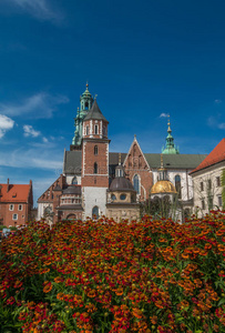 波兰克拉科夫的瓦维尔城堡和教堂