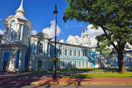 俄罗斯圣彼得堡圣尼古拉斯大教堂。