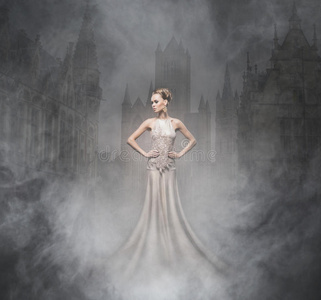 万圣节拼贴与一个吸血鬼在黑人照片