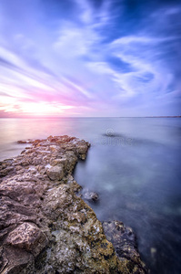 颜色 波罗的海 场景 早晨 空的 风景 情景 巨石 边缘