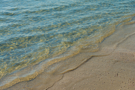 在海滩上清水海