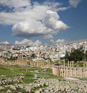 在杰拉什 杰拉什，Jordan 论坛 椭圆形广场