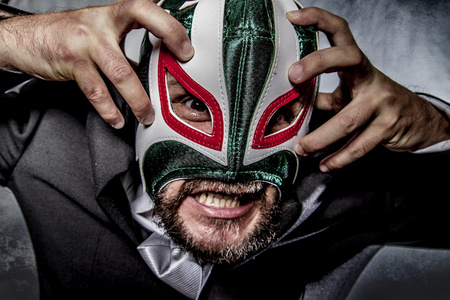 墨西哥摔跤手涂鸦图片