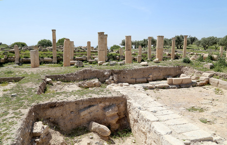 罗马废墟在 um 伊斯 um Qays   是北部 Jordan Gadara 古代镇附近的一个镇