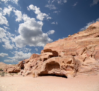 佩特拉，Jordan   它是象征着 Jordan，以及 Jordan 的访问量最大的旅游胜地