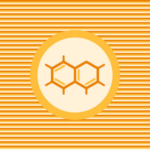 分子化学公式颜色平面图标