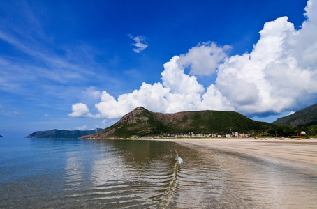 美丽的海滩，在越南南部