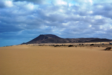 景观沙丘的科拉莱霍 富埃特文图拉 加那利群岛 西班牙