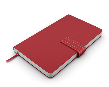 红色的笔记本笔记