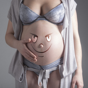 孕妇显示的图像
