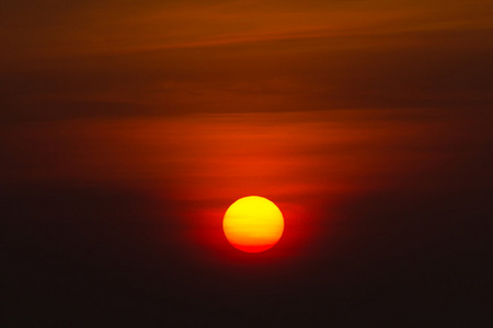 大太阳在早晨