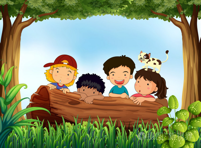 儿童和森林