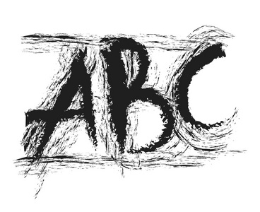 卡通 abc 字母