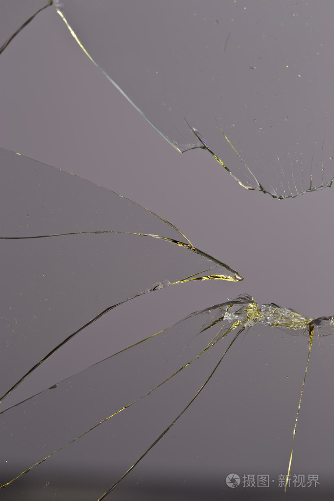 碎的玻璃灰色背景