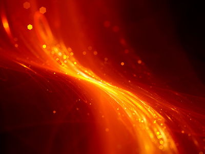 火热的发光技术流与粒子抽象背景