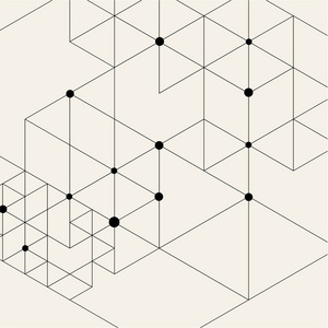 现代黑技术的几何图案