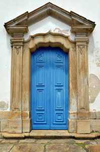 巴洛克式蓝色的门