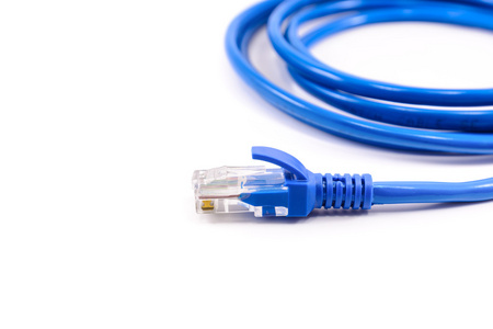 蓝色网络电缆