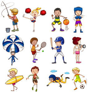 体育运动卡通图片