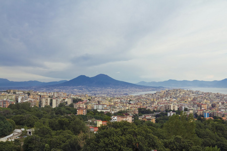 那不勒斯的全景