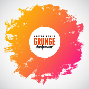 Grunge 飞溅圆横幅