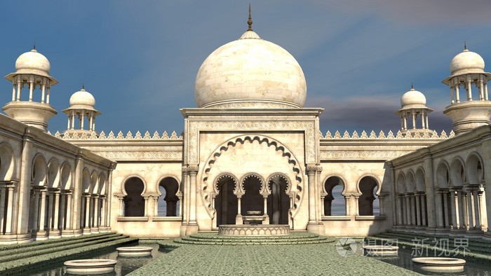 照片 建筑 白色的阿拉伯宫殿.jpg