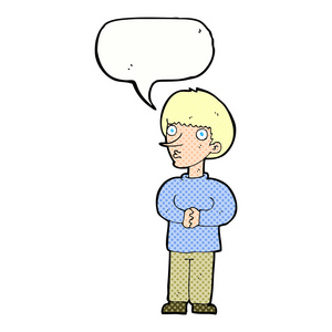 紧张漫画卡通漫画与气泡的紧张人照片