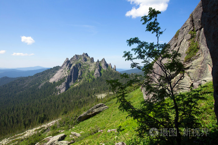 在ergaki西萨彦岭山乌龟山