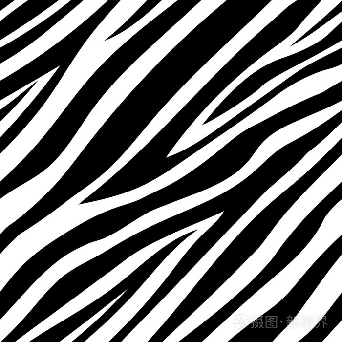 矢量图的无缝的斑马图案