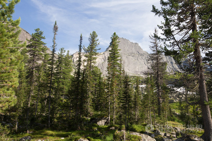 西萨彦岭ergaki天青湖夏季