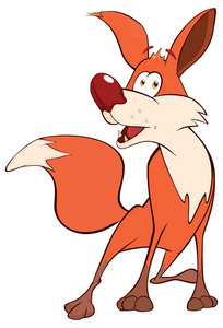 可爱的卡通狐狸照片