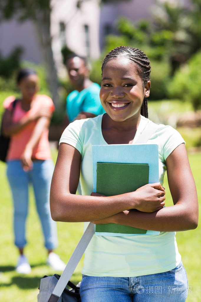 黑人美国大学女学生