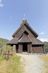 在挪威的小壁教会