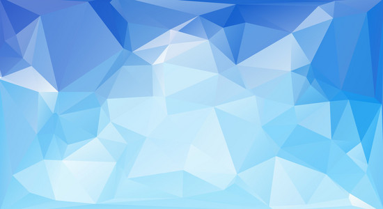 蓝白色多边形马赛克背景，矢量插画，创意业务设计模板