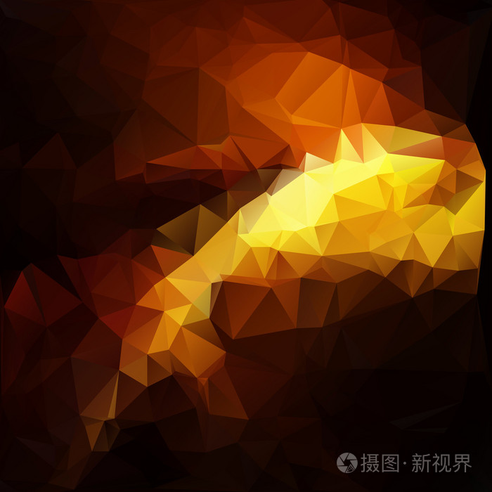 红黑, 多边形马赛克的背景下,矢量插画,创意业务设计模板
