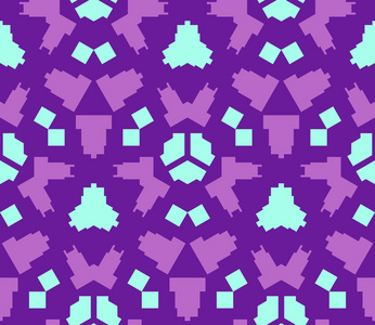 紫蓝紫色抽象几何无缝模式