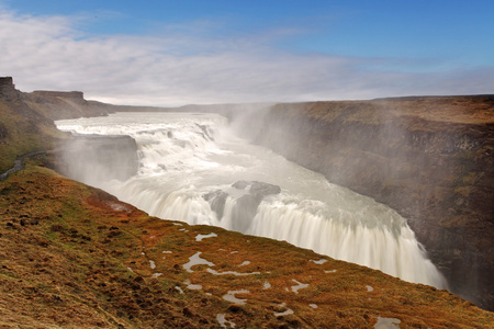 gullfoss 瀑布冰岛